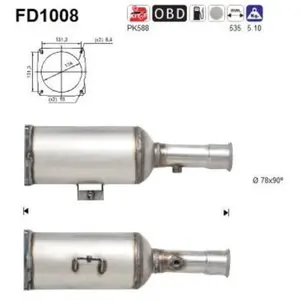 AS FD1008 Filtre à Particules pas cher