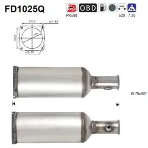 AS FD1025Q Filtre à Particules pas cher