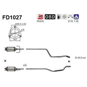 as fd1027 les particules de suie Filtre pas cher