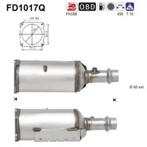 AS FD1017Q Filtre à Particules pas cher