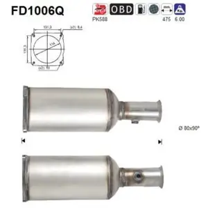 AS FD1006Q Filtre à Particules pas cher