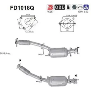 AS FD1018Q Filtre à Particules pas cher