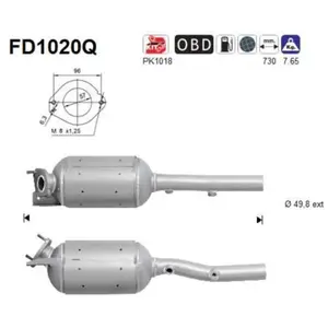 AS FD1020Q Filtre à Particules pas cher