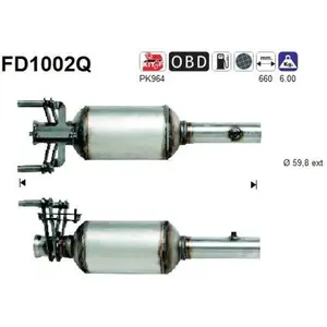 AS FD1002Q Filtre à Particules pas cher