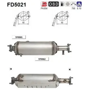 Comparateur de prix : AS Filtre à particules / FAP pour KIA: Sportage (Ref: FD5021)