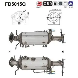 AS Filtre à particules / FAP pour MAZDA: 5 (Ref: FD5015Q) pas cher