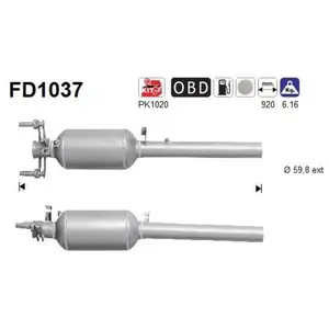 AS FD1037 Filtre à Particules pas cher