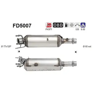 Comparateur de prix : AS Filtre à particules / FAP pour PEUGEOT: 307 (Ref: FD5007)