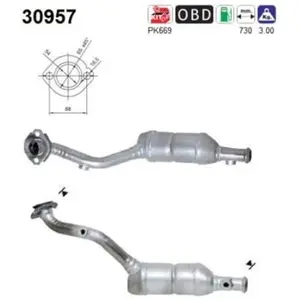 AS Catalyseur pour RENAULT: Clio (Ref: 30957) pas cher
