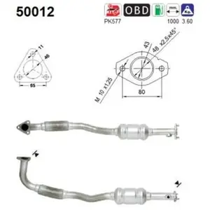 AS Catalyseur pour DAEWOO: Matiz (Ref: 50012) pas cher