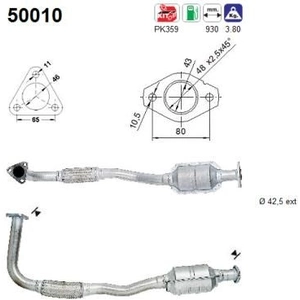 AS Catalyseur pour DAEWOO: Matiz (Ref: 50010) pas cher