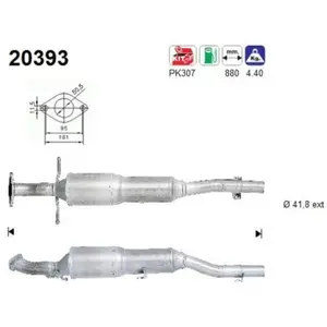 AS Catalyseur pour FORD: Focus (Ref: 20393) pas cher