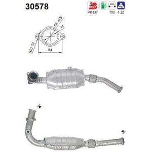 Comparateur de prix : AS Catalyseur pour RENAULT: Kangoo, Clio, Thalia (Ref: 30578)