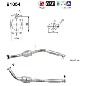 AS Catalyseur pour SUZUKI: Jimny (Ref: 91054) pas cher