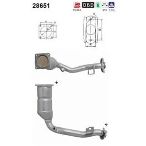 AS Catalyseur 28651 pas cher