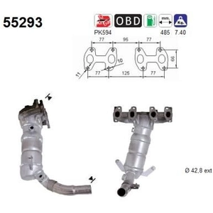 AS Catalyseur pour FIAT: Panda (Ref: 55293) pas cher