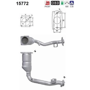 AS Catalyseur pour CITROËN: C3, C2 (Ref: 15772) pas cher