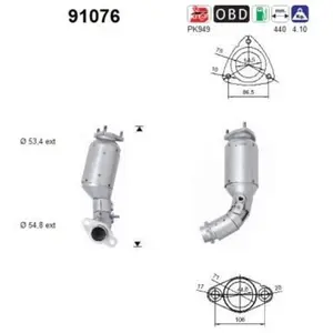 AS Catalyseur pour SUZUKI: Grand Vitara (Ref: 91076) pas cher