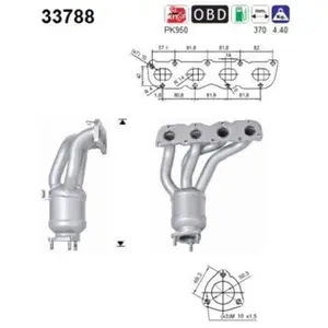 Comparateur de prix : AS Catalyseur, avant PRIX CANON, par ex. pour Seat, VW, Skoda