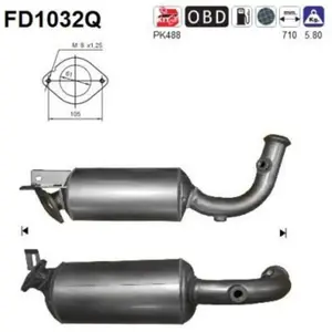 AS FD1032Q Filtre à Particules pas cher