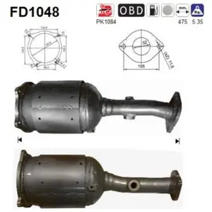 Comparateur de prix : AS Filtre à particules / à suie, échappement PRIX CANON, par ex. pour Nissan