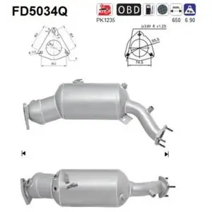 Filtre À Particules Fd5034q As Audi As Fd5034q pas cher
