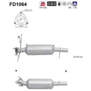 Comparateur de prix : Filtre À Particules Fd1064 As Land Rover As Fd1064