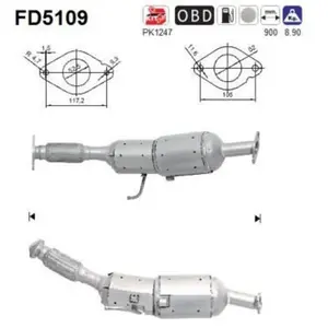Filtre À Particules Fd5109 As Nissan As Fd5109 pas cher
