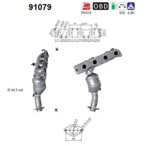 AS Catalyseur pour SUZUKI: Jimny (Ref: 91079) pas cher