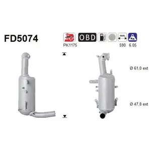 Comparateur de prix : AS FD5074 Filtre à Particules