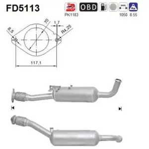 AS FD5113 Filtre à Particules pas cher