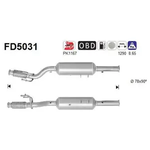 AS FD5031 Filtre à Particules pas cher