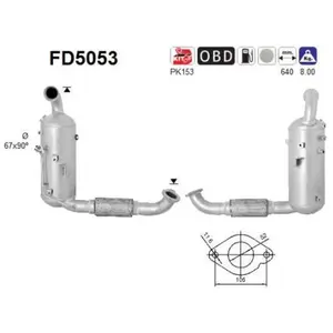 Comparateur de prix : Filtre À Particules / À Suie, Échappement Fd5053 As As Fd5053