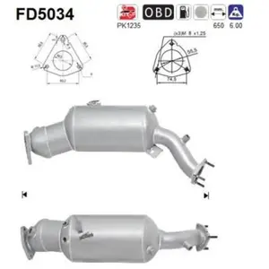 Comparateur de prix : Filtre À Particules Fd5034 As Audi As Fd5034
