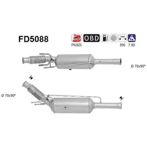 AS FD5088 Filtre à Particules pas cher