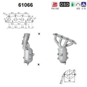 Catalyseur 61066 As As 61066 Kia; Hyundai pas cher