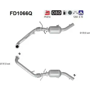 AS FD1066Q Filtre à Particules pas cher