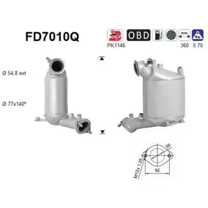 AS FD7010Q Filtre à Particules pas cher