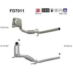 AS FD7011 Filtre à Particules pas cher
