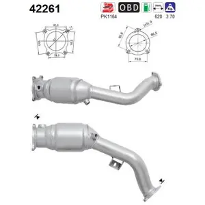 Catalyseur AS, par ex. pour Audi