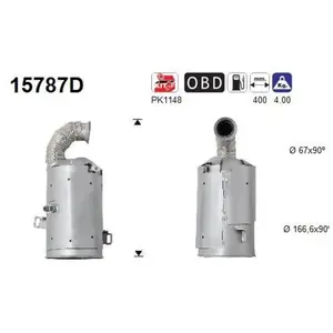 Comparateur de prix : AS Catalyseur pour PEUGEOT: 207, 208, 206+, 2008, 207+ & CITROËN: DS3, C3 (Ref: 15787D)