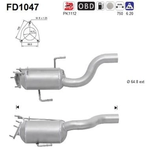 AS Filtre à particules / FAP pour VOLKSWAGEN: Touareg & AUDI: Q7 (Ref: FD1047) pas cher