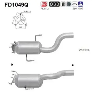 AS FD1049Q Filtre à Particules pas cher