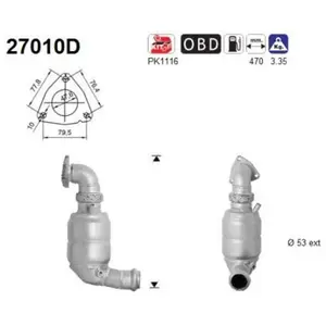 AS Catalyseur 27010D pas cher