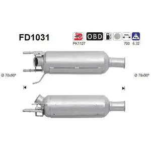 AS FD1031 Filtre à Particules pas cher