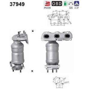 AS Catalyseur PRIX CANON, par ex. pour Seat, Skoda, VW pas cher