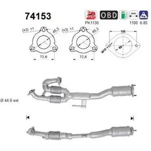 AS Catalyseur 74153 pas cher