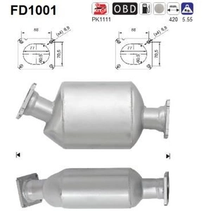 AS Filtre à particules / FAP pour BMW: Série 7, X5, Série 5 (Ref: FD1001) pas cher