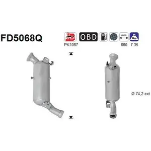 Filtre À Particules / À Suie, Échappement Fd5068q As As Fd5068q pas cher