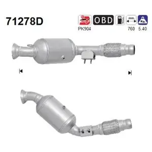 AS Catalyseur pour MERCEDES-BENZ: Sprinter (Ref: 71278D) pas cher
